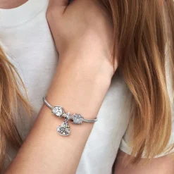 Pandora Moments Sparkling Paw Print hela, hopea, 791714CZ