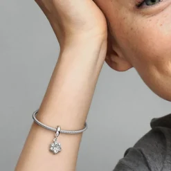 Pandora Moments Sparkling Pet Paw Print Dangle hela, hopea, 792247C01