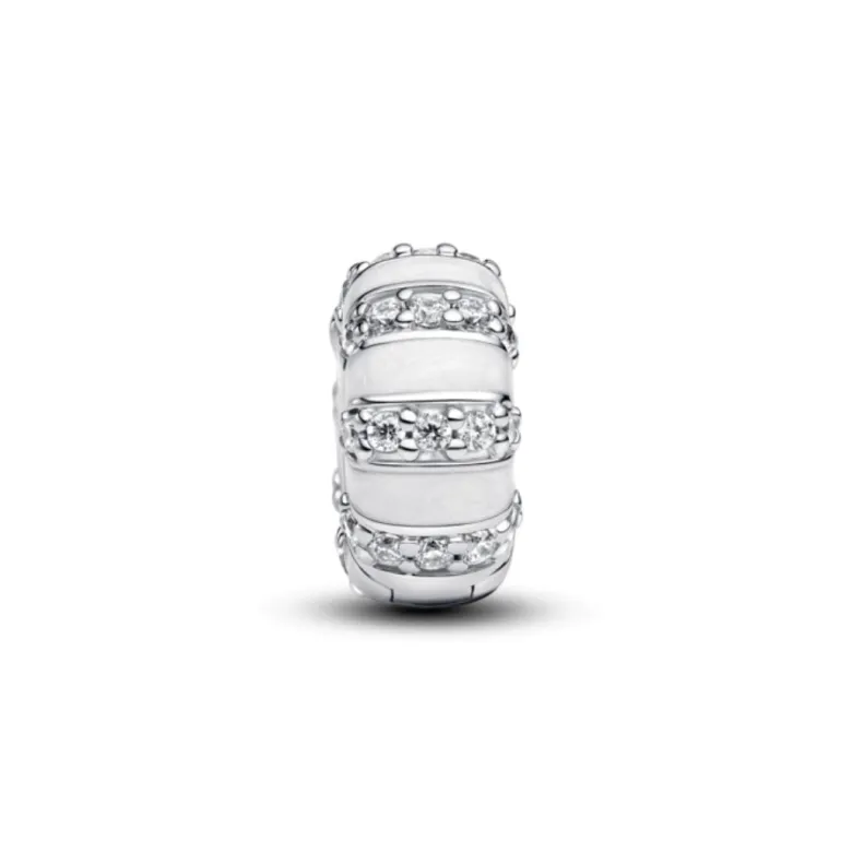 Pandora Moments Stones & Enamel lukkopala, hopea, 793785C01