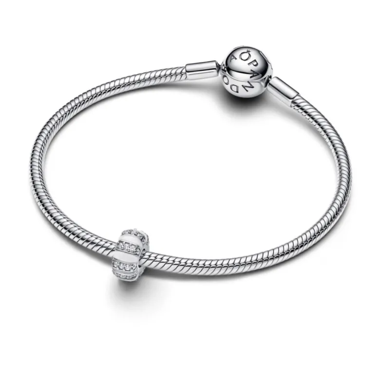 Pandora Moments Stones & Enamel lukkopala, hopea, 793785C01