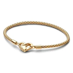 Pandora Moments Studded Chain rannekoru, keltakullattu, 562731C00