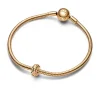 Pandora Moments Studded lukkopala, keltakullattu, 762716C00