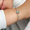 Pandora Moments Teal Pavé lukkopala, hopea, 791817MCZ