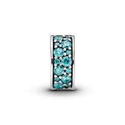 Pandora Moments Teal Pavé lukkopala, hopea, 791817MCZ