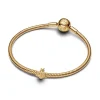 Pandora Moments Textured Bee Mini hela, keltakullattu, 764524C00