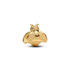 Pandora Moments Textured Bee Mini hela, keltakullattu, 764524C00