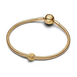Pandora Moments Textured Happy Face Mini hela, keltakullattu, 764526C00