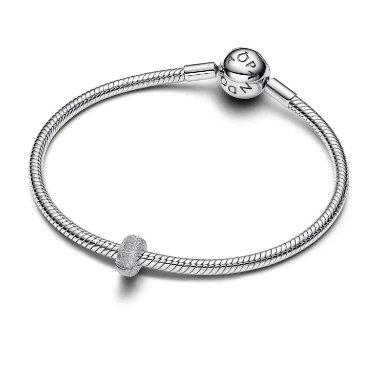 Pandora Moments Textured Mini lukkopala, hopea, 794771C00