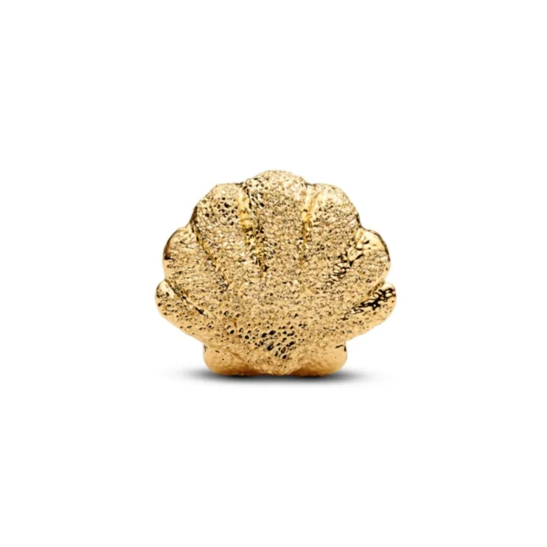 Pandora Moments Textured Shell mini hela, keltakullattu, 764057C00