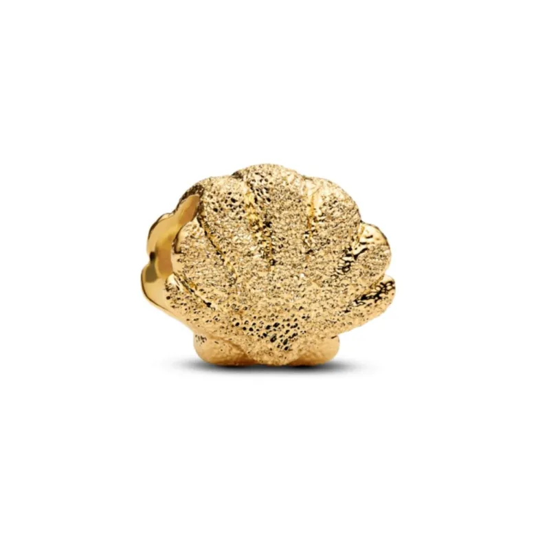 Pandora Moments Textured Shell mini hela, keltakullattu, 764057C00
