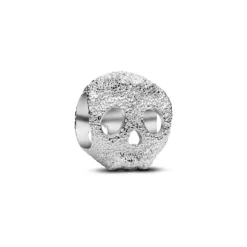 Pandora Moments Textured Skull mini hela, hopea, 794040C00