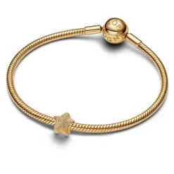 Pandora Moments Textured Star mini hela, keltakullattu, 764050C00