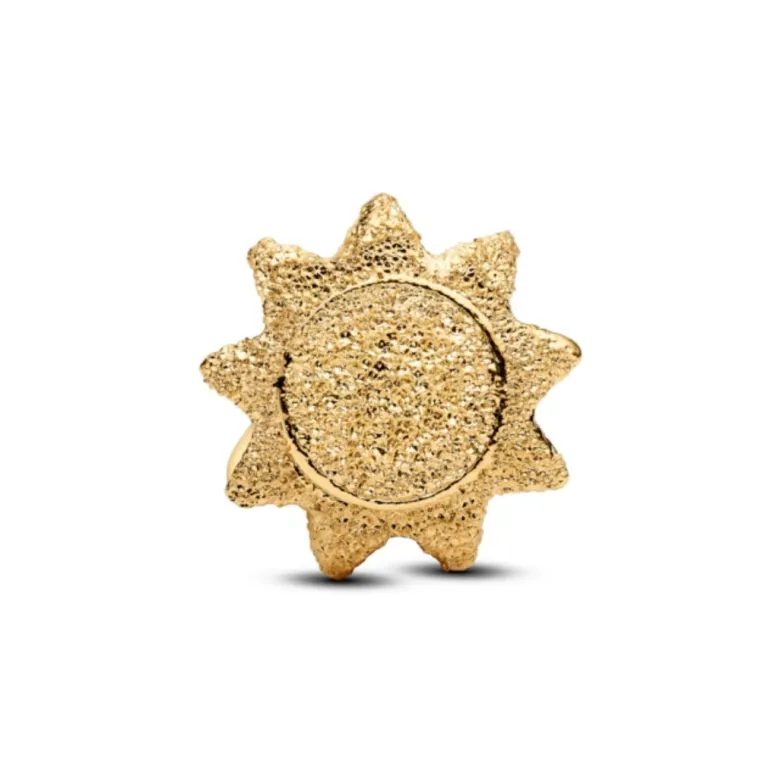 Pandora Moments Textured Sun mini hela, keltakullattu, 764052C00