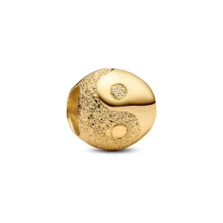 Pandora Moments Textured Yin and Yang mini hela, keltakullattu, 764045C00