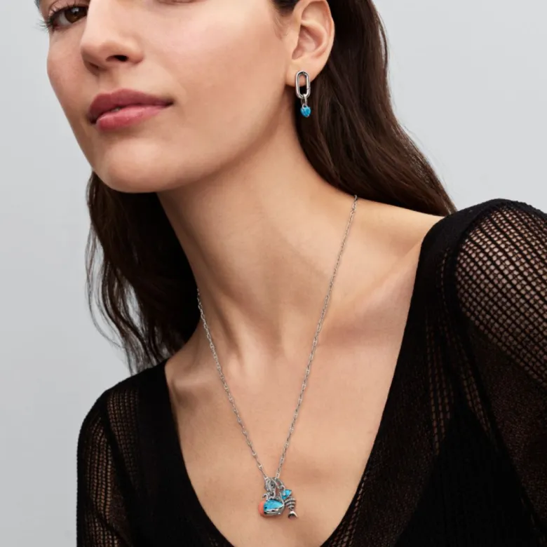 Pandora Moments Turquoise-coloured Fishbone hela, hopea, 793894C01