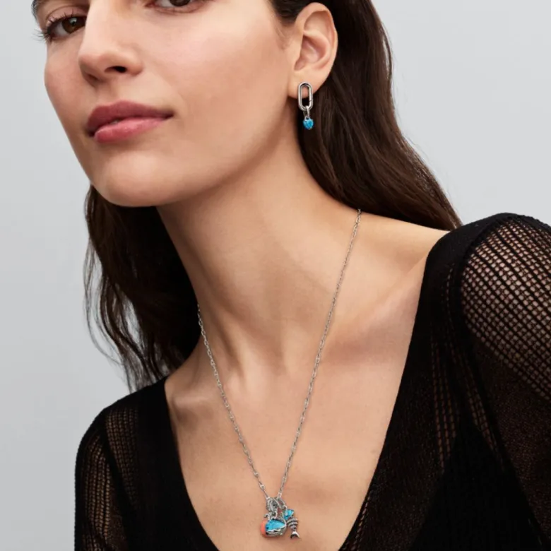 Pandora Moments Turquoise-coloured Whale hela, hopea, 793822C01