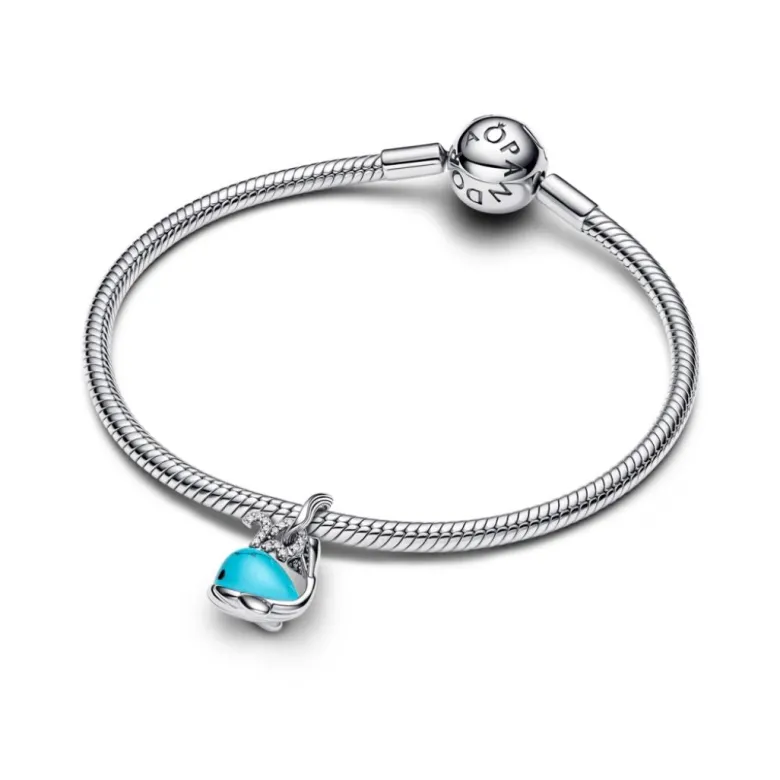 Pandora Moments Turquoise-coloured Whale hela, hopea, 793822C01