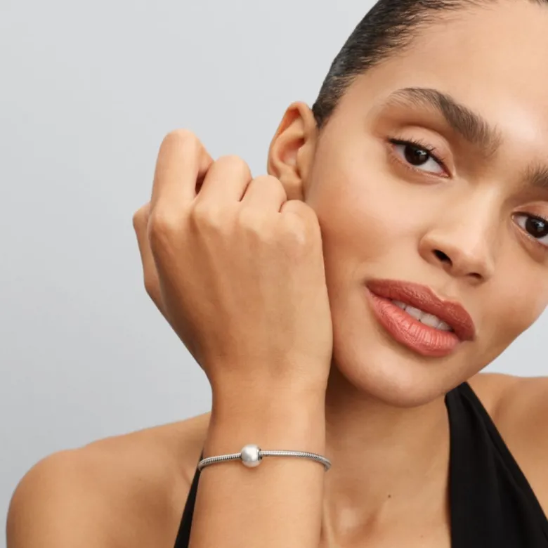 Pandora Moments White hela, hopea, 793781C01