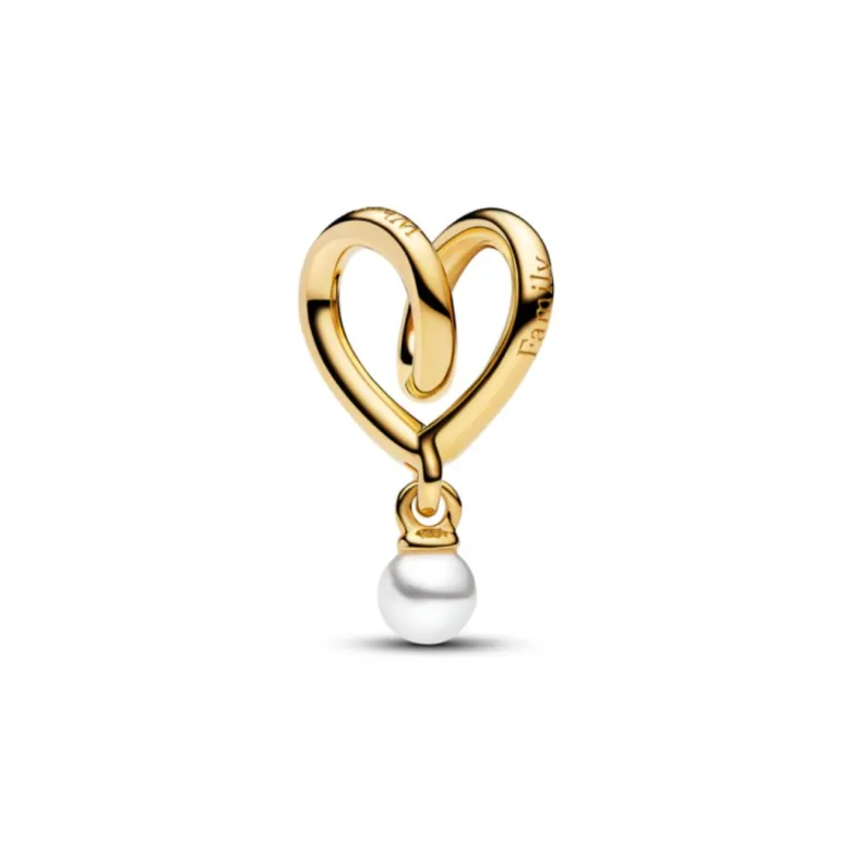 Pandora Moments Wrapped Heart hela, keltakullattu, 764138C01