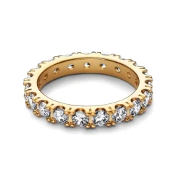 Pandora Sparkling Row Eternity sormus, keltakullattu, 160050C01