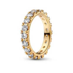 Pandora Sparkling Row Eternity sormus, keltakullattu, 160050C01