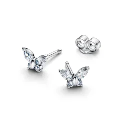 Pandora Timeless Butterfly tappikorvakorut, hopea, 294263C01