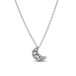 Pandora Timeless Crescent Moon kaulakoru, hopea, 394259C01-50