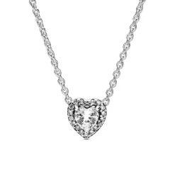 Pandora Timeless Elevated Heart kaulakoru, hopea, 398425C01-45