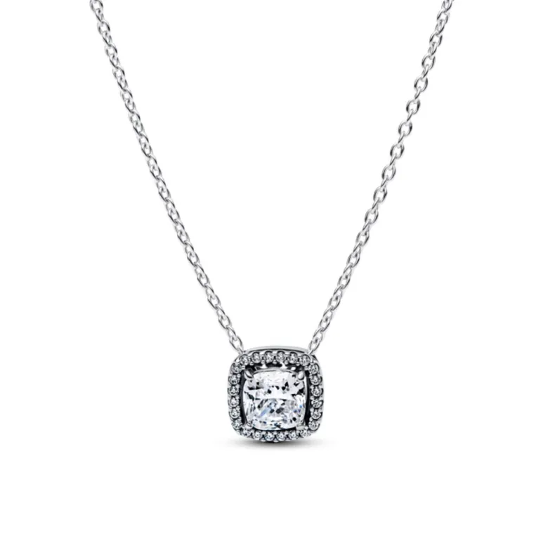 Pandora Timeless Halo Pendant Collier kaulakoru, hopea, 393560C02-45