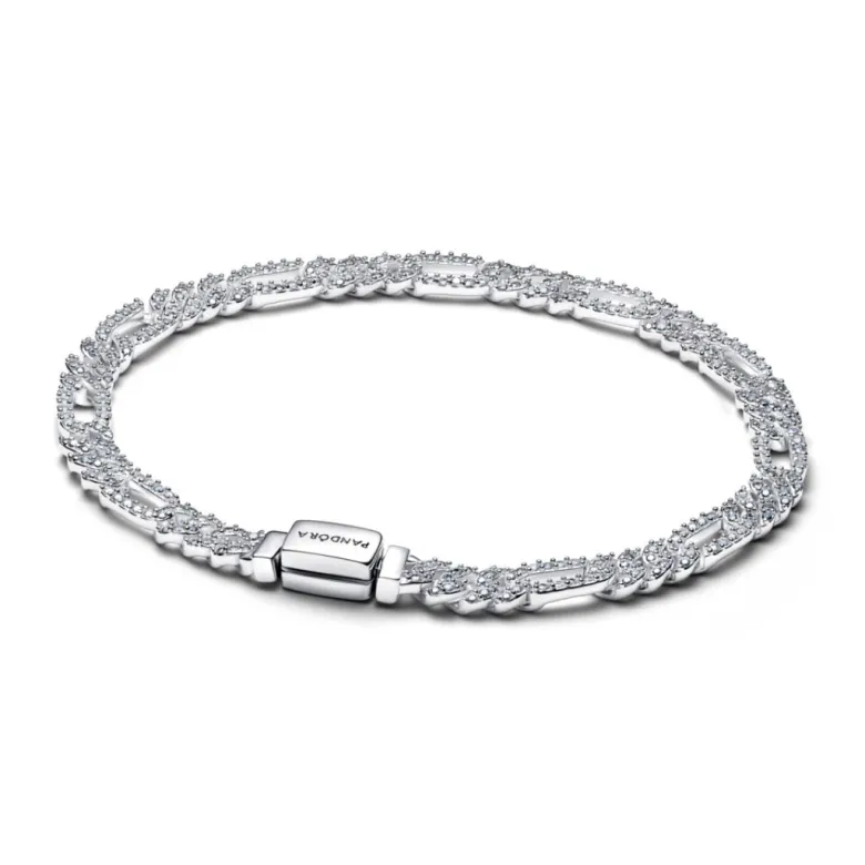 Pandora Timeless Oval Cuban Chain rannekoru, hopea, 594227C01