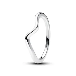 Pandora Timeless Polished Wave sormus, hopea, 193095C00