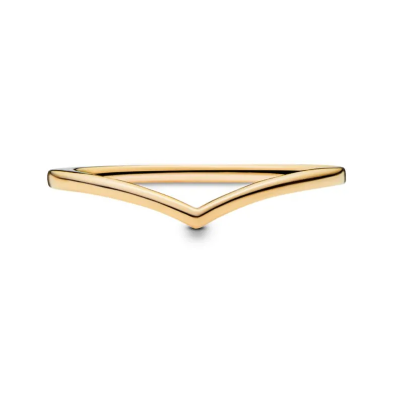 Pandora Timeless Polished Wishbone sormus, keltakullattu, 168742C00