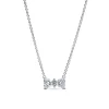 Pandora Timeless Sparkling Bow kaulakoru, hopea, 393509C01-45