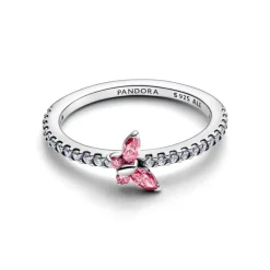 Pandora Timeless Sparkling Butterfly sormus, hopea, 194269C02