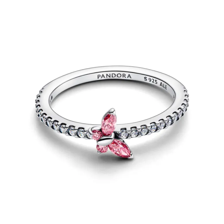 Pandora Timeless Sparkling Butterfly sormus, hopea, 194269C02