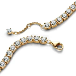 Pandora Timeless Sparkling Bold Tennis rannekoru, keltakullattu, 563539C01