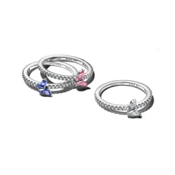 Pandora Timeless Sparkling Butterfly sormus, hopea, 194269C01