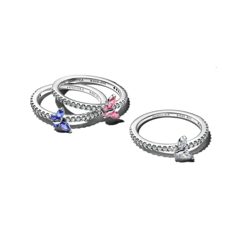 Pandora Timeless Sparkling Butterfly sormus, hopea, 194269C01