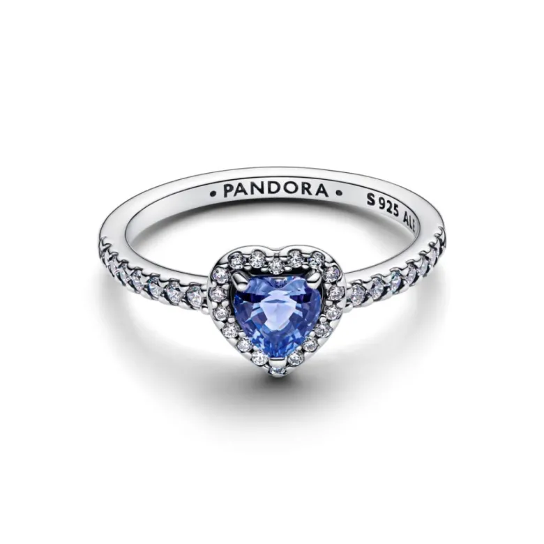 Pandora Timeless Sparkling Elevated Heart sormus, hopea, 198421C05