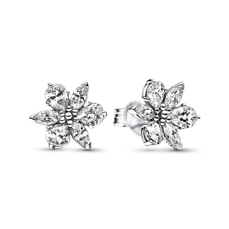 Pandora Timeless Sparkling Herbarium Cluster tappikorvakorut, hopea, 292633C01