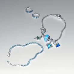 Pandora Timeless Sparkling Light Blue Tennis rannekoru, hopea, 591469C03