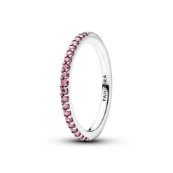 Pandora Timeless Sparkling Pink Band sormus, hopea, 192999C02
