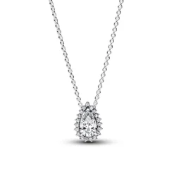 Pandora Timeless Sparkling Pear Halo kaulakoru, hopea, 392832C01-45