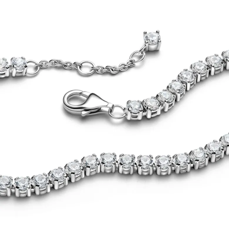Pandora Timeless Sparkling Tennis rannekoru, hopea, 591469C01