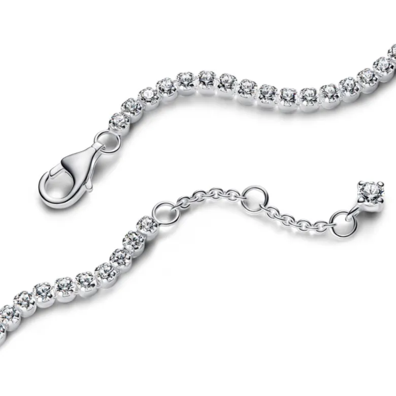 Pandora Timeless Sparkling Tennis rannekoru, hopea, 593927C01
