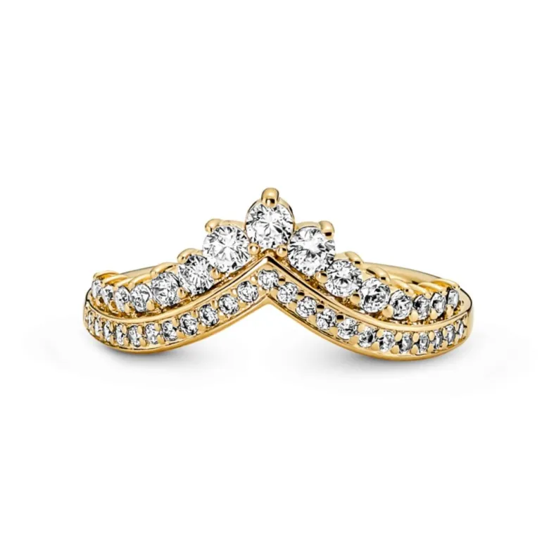 Pandora Timeless Wish Tiara sormus, keltakullattu, 167736C01