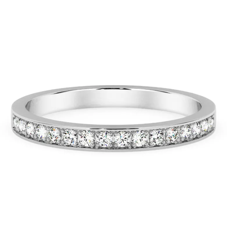 Silván Ariel timanttisormus 0,16ct, valkokultaa, Silván vihkisormukset