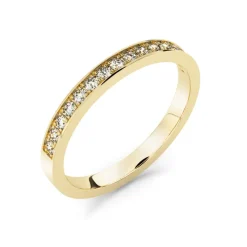 Silván Ariel timanttisormus 0,16ct, keltakultaa, Silván vihkisormukset