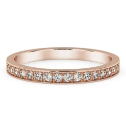 Silván Ariel timanttisormus 0,16ct, rosekultaa, Silván vihkisormukset