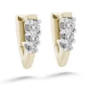 Silván Charlotte timanttikorvakorut 0,48ct, keltakultaa, Silván timanttikorut